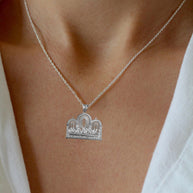 .925 Sterling Silver The Last Supper Jesus & Apostles Pendant Necklace