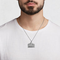 .925 Sterling Silver The Last Supper Jesus & Apostles Pendant Necklace
