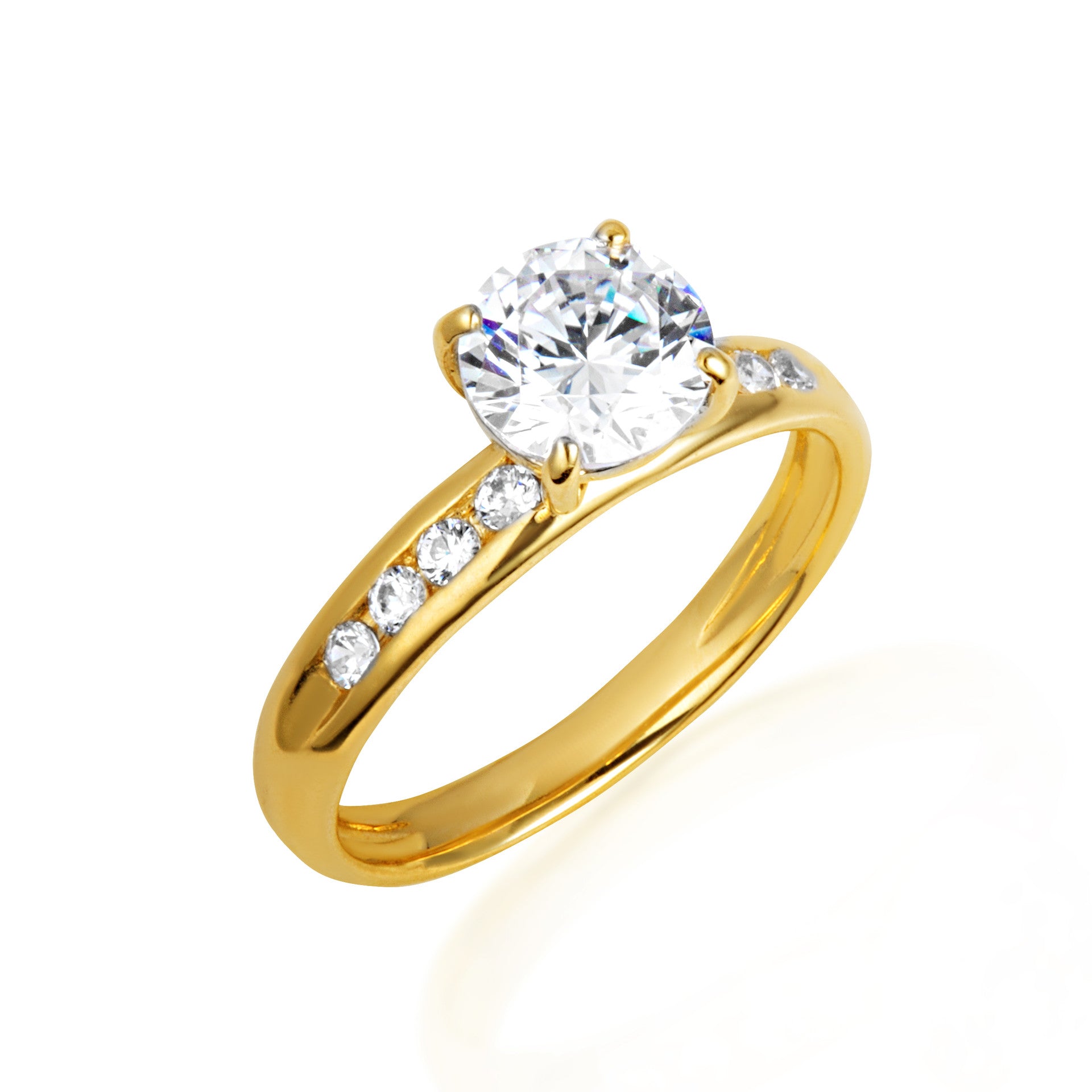 14K Gold Lab Grown Diamond Wedding Band Ring Set (Available in Yellow/Rose/White Gold)