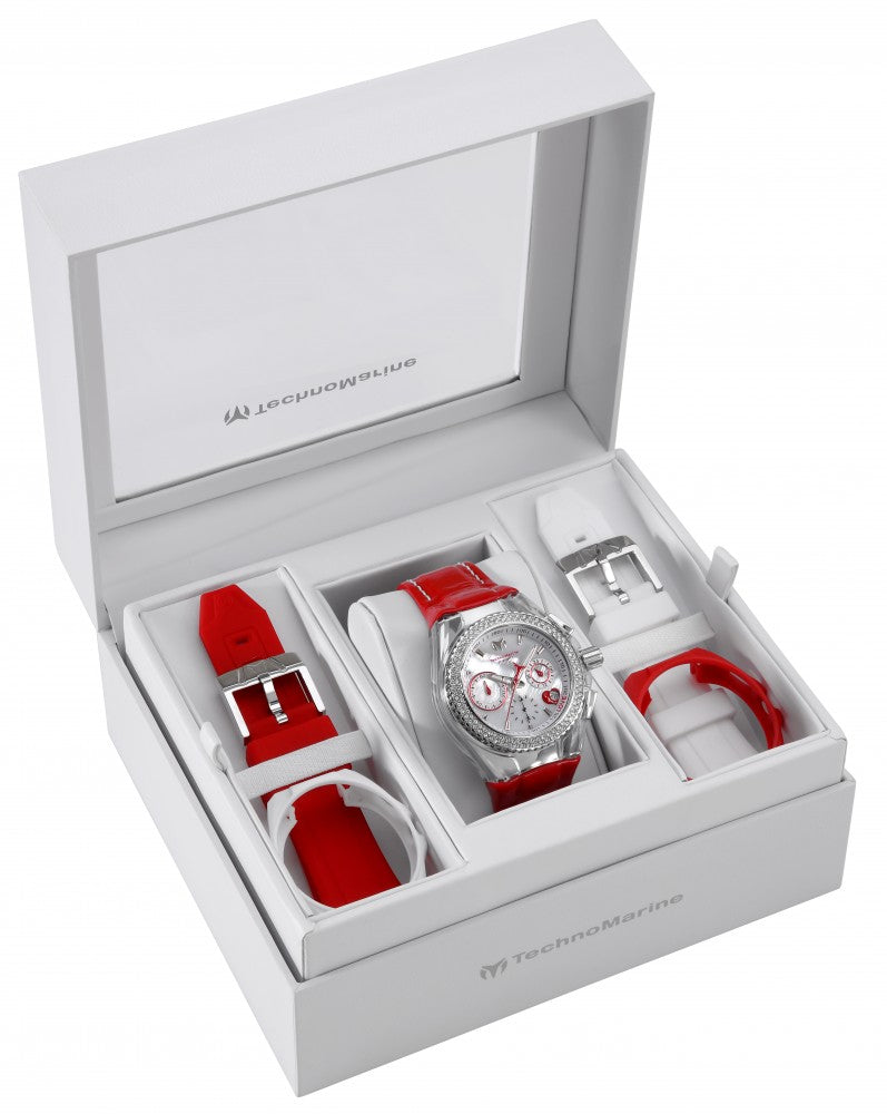 Technomarine Women's TM-117001 Cruise Quartz Multifunction White Dial Watch