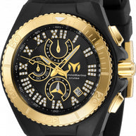 Technomarine Men's TM-119016 Cruise Quartz 3 Hand Gold, Black Dial Watch