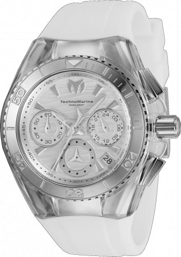 Technomarine Women's TM-120033 Cruise Quartz Chronograph Silver Dial Watch