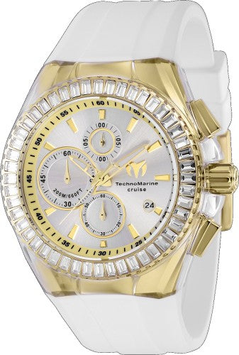 Technomarine Men's TM-121154 Cruise Quartz Chronograph Silver Dial Watch