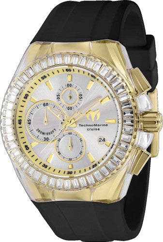 Technomarine Men's TM-121156 Cruise Quartz Chronograph Silver Dial Watch