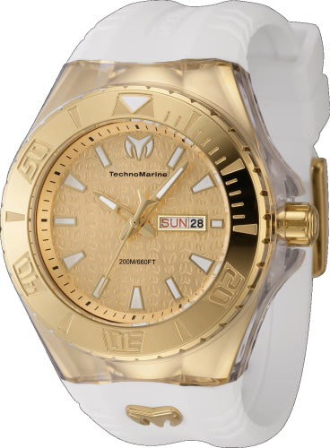 Technomarine Men's TM-122014 Cruise Quartz 3 Hand Gold Dial Watch