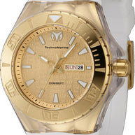 Technomarine Men's TM-122014 Cruise Quartz 3 Hand Gold Dial Watch