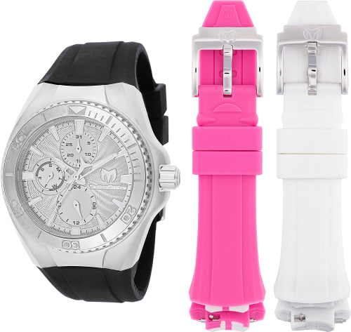 Technomarine Women's TM-124020 Cruise Quartz Chronograph Silver Dial Watch