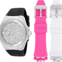 Technomarine Women's TM-124020 Cruise Quartz Chronograph Silver Dial Watch