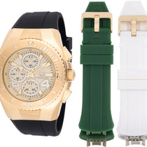 Technomarine Men's TM-124031 Cruise Quartz Chronograph Gold Dial Watch