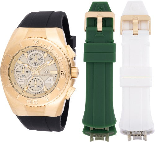 Technomarine Men's TM-124031 Cruise Quartz Chronograph Gold Dial Watch