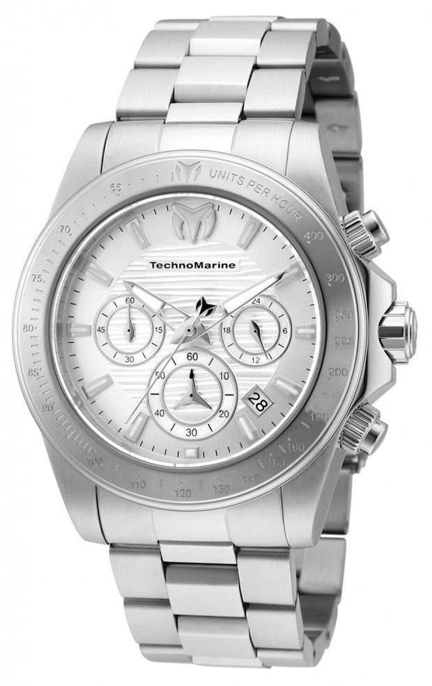 Technomarine Men's TM-219000 Manta Quartz Chronograph White Dial Watch