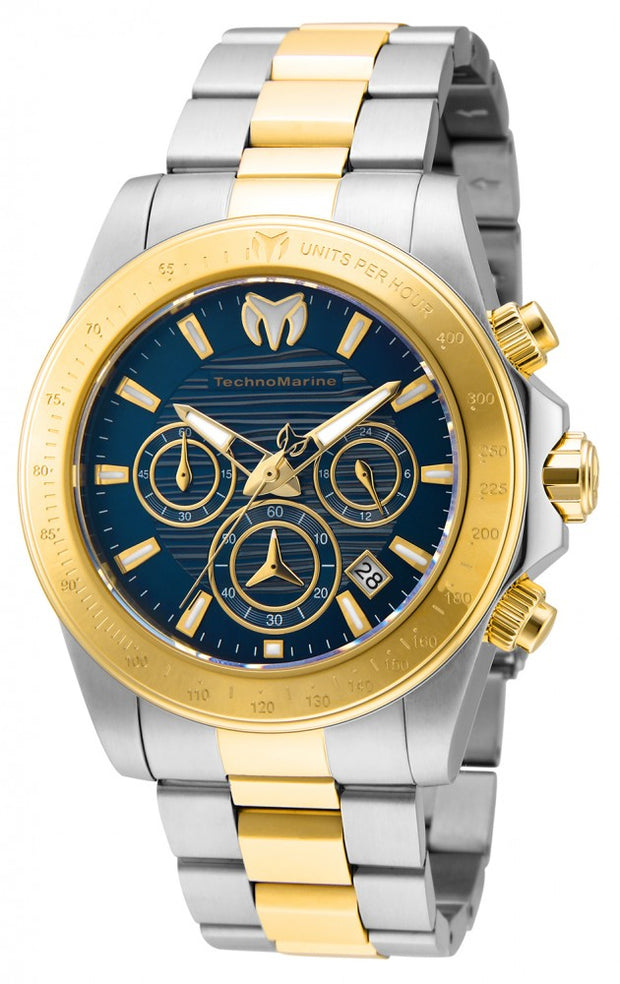 Technomarine Men's TM-219003 Manta Quartz Chronograph Blue Dial Watch