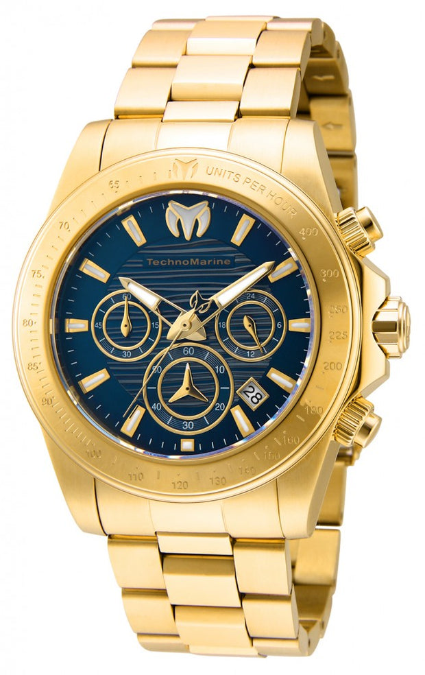 Technomarine Men's TM-219006 Manta Quartz Chronograph Blue Dial Watch