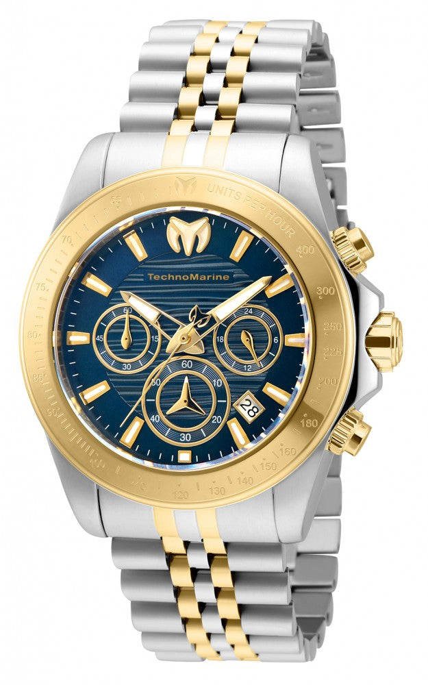 Technomarine Men's TM-219021 Manta Quartz Chronograph Blue Dial Watch