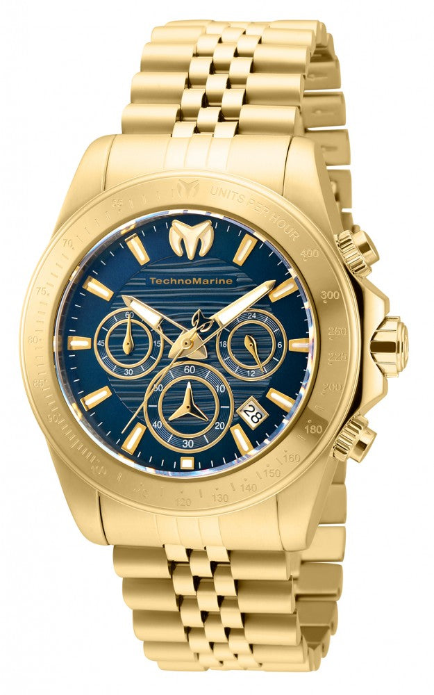 Technomarine Men's TM-219024 Manta Quartz Chronograph Blue Dial Watch