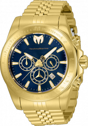 Technomarine Men's TM-220149 Manta Quartz Chronograph Blue Dial Watch