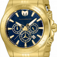 Technomarine Men's TM-220149 Manta Quartz Chronograph Blue Dial Watch
