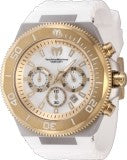 Technomarine Men's TM-222077 Manta Quartz Chronograph Gold, White Dial Watch