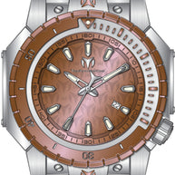 Techomarine Men's TM-224005 Manta Sea Quartz 3 Hand Rose Gold Dial Watch