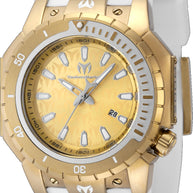 Technomarine Men's TM-224009 Manta Quartz 3 Hand Gold Dial Watch
