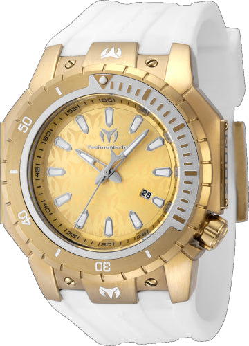 Technomarine Men's TM-224009 Manta Quartz 3 Hand Gold Dial Watch