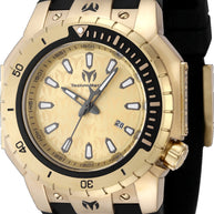 Technomarine Men's TM-224010 Manta Quartz 3 Hand Gold Dial Watch
