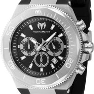 Technomarine Women's TM-224012 Manta Quartz Chronograph Silver, Black Dial Watch