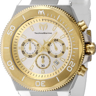 Technomarine Men's TM-224016 Manta Quartz Chronograph Silver, Gold