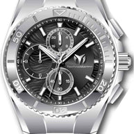 Technomarine Men's TM-224021 Manta Quartz Chronograph Black Dial Watch