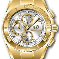 Technomarine Men's TM-224022 Manta Quartz Chronograph Silver Dial Watch