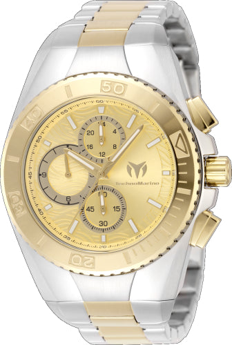 Technomarine Men's TM-224024 Manta Quartz Chronograph Gold Dial Watch