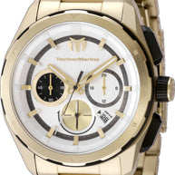 Technomarine Men's TM-318093 OCEAN Quartz Chronograph Silver Dial Watch