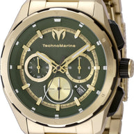Technomarine Men's TM-318095 OCEAN Quartz Chronograph Olive Green Dial Watch