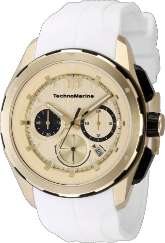 Technomarine Men's TM-318101 OCEAN Quartz Chronograph Gold Dial Watch