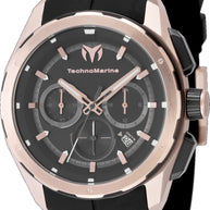 Technomarine Men's TM-318102 OCEAN Quartz Chronograph Black Dial Watch