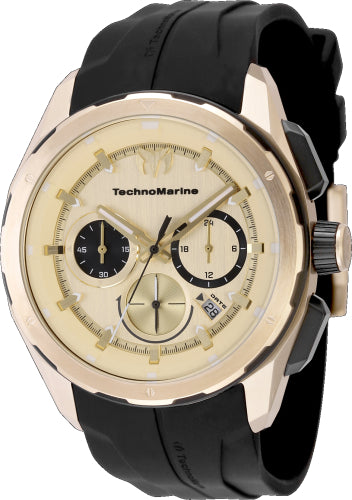 Technomarine Men's TM-318105 OCEAN Quartz Chronograph Gold Dial Watch