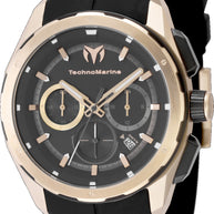 Technomarine Men's TM-318106 OCEAN Quartz Chronograph Black Dial Watch