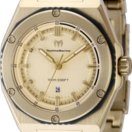 Technomarine Women's TM-416045 CORAL Quartz 3 Hand Gold Dial Watch