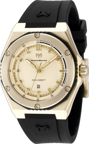 Technomarine Women's TM-416055 CORAL Quartz 3 Hand Gold Dial Watch