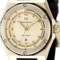 Technomarine Women's TM-416055 CORAL Quartz 3 Hand Gold Dial Watch