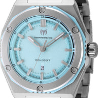 Technomarine Men's TM-416059 CORAL Quartz 3 Hand Green Dial Watch