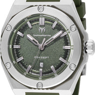 Technomarine Men's TM-416067 CORAL Quartz 3 Hand Olive Green Dial Watch