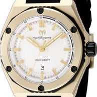 Technomarine Men's TM-416068 CORAL Quartz 3 Hand Silver Dial Watch
