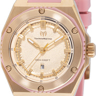 Technomarine Women's TM-416082 CORAL Quartz 3 Hand Gold Dial Watch