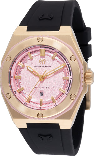 Technomarine Women's TM-416084 CORAL Quartz 3 Hand Pink Dial Watch