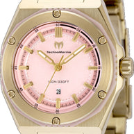Technomarine Women's TM-416085 CORAL Quartz 3 Hand Pink Dial Watch