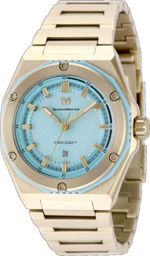 Technomarine Women's TM-416087 CORAL Quartz 3 Hand Green Dial Watch