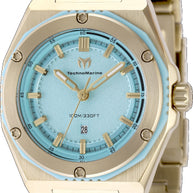Technomarine Women's TM-416087 CORAL Quartz 3 Hand Green Dial Watch