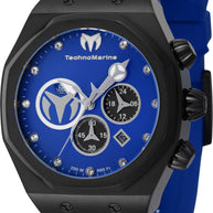 Technomarine Men's TM-523001 Reef Quartz Chronograph Black, Blue, Silver Dial Watch