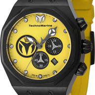 Technomarine Men's TM-523002 Reef Quartz Black, Yellow Dial Watch